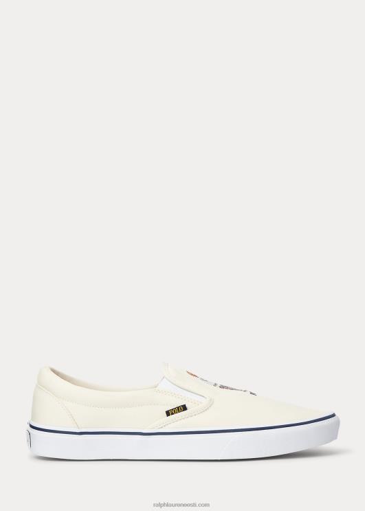 Ralph Lauren mehed keatoni polo karu slip-on kets PR0V2025 pärgamendikreem
