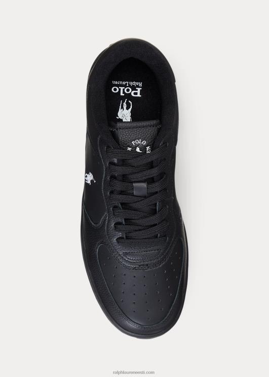 Ralph Lauren mehed meistrite õukonna nahast tossud PR0V2011 must valge