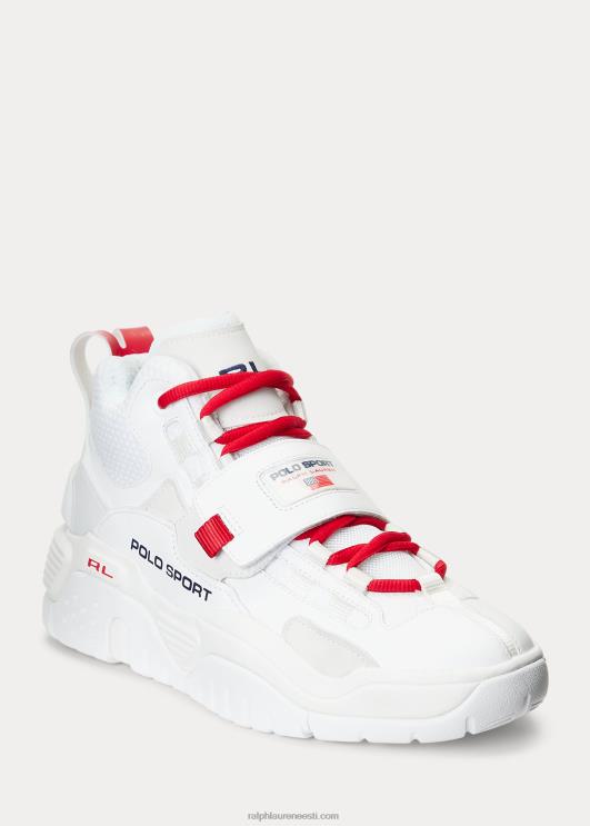 Ralph Lauren mehed ps100 kõrged tossud PR0V1935 valge/merevägi/rl2000 punane