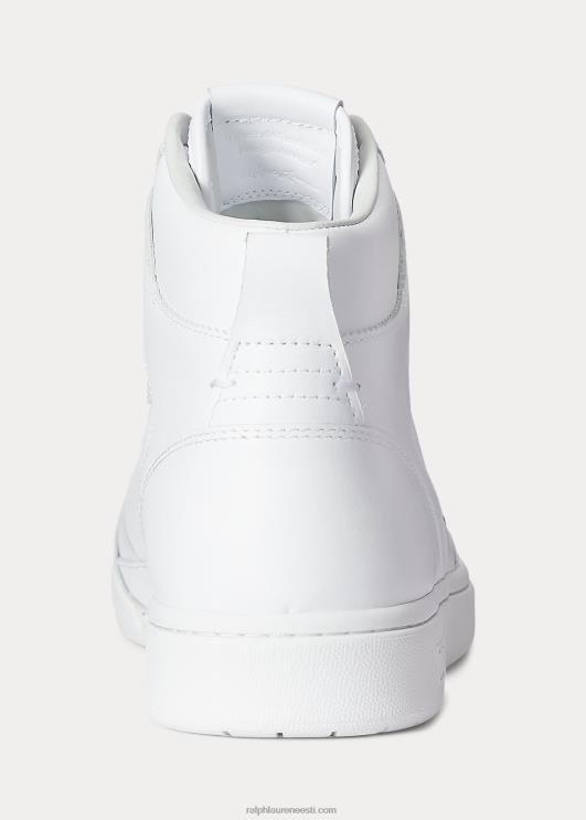 Ralph Lauren mehed õukonnanahast kõrged tossud PR0V2001 valge must