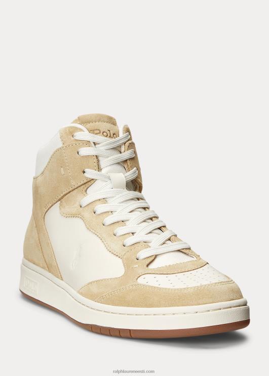 Ralph Lauren mehed õukonnanahast-seemisnahast kõrged tossud PR0V2004