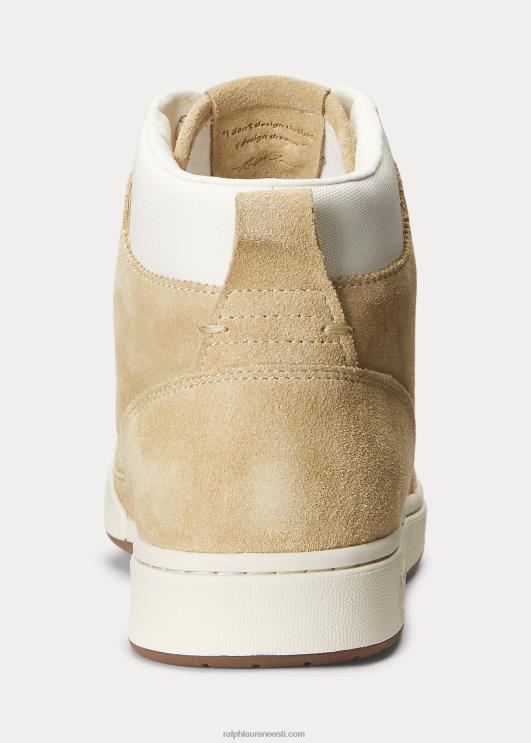 Ralph Lauren mehed õukonnanahast-seemisnahast kõrged tossud PR0V2004