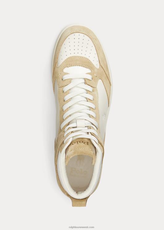 Ralph Lauren mehed õukonnanahast-seemisnahast kõrged tossud PR0V2004