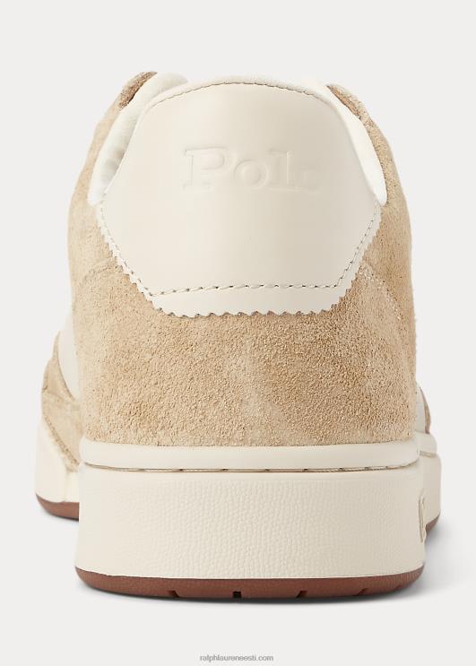 Ralph Lauren mehed õukonnanahast-seemisnahast tossud PR0V1995 luu/ekru