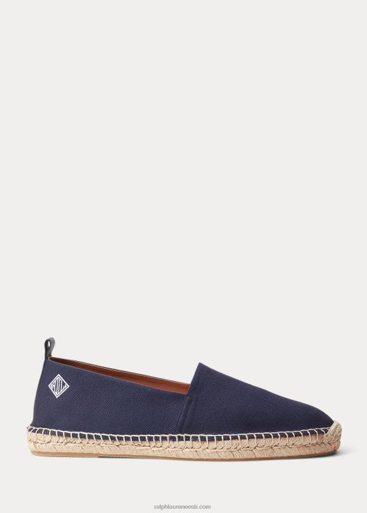 Ralph Lauren mehed bowsworthi monogramm lõuend espadrill PR0V2173 klassikaline esimehe merevägi