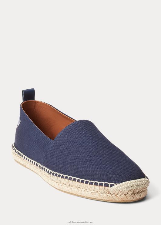 Ralph Lauren mehed bowsworthi monogramm lõuend espadrill PR0V2173 klassikaline esimehe merevägi