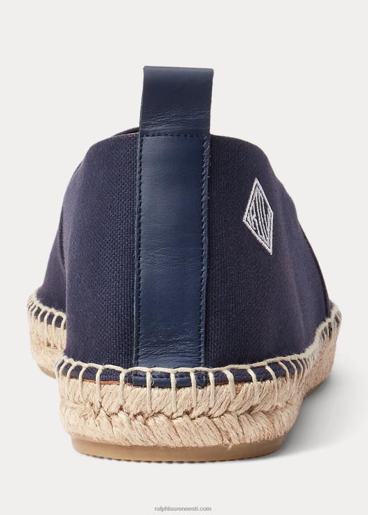 Ralph Lauren mehed bowsworthi monogramm lõuend espadrill PR0V2173 klassikaline esimehe merevägi