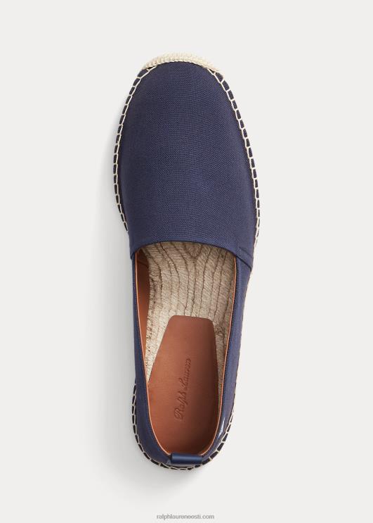 Ralph Lauren mehed bowsworthi monogramm lõuend espadrill PR0V2173 klassikaline esimehe merevägi
