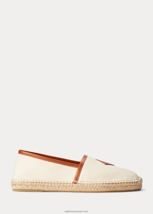 Ralph Lauren mehed bowsworthi monogramm lõuend espadrill PR0V2177 loomulik