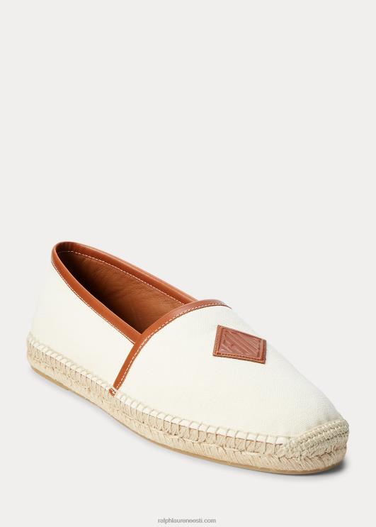 Ralph Lauren mehed bowsworthi monogramm lõuend espadrill PR0V2177 loomulik