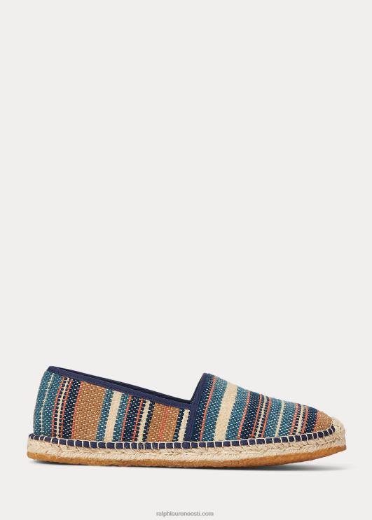 Ralph Lauren mehed käsitsi kootud žakaarmadratsist espadrill PR0V2130 indigo multi