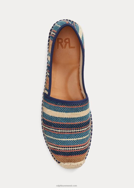 Ralph Lauren mehed käsitsi kootud žakaarmadratsist espadrill PR0V2130 indigo multi