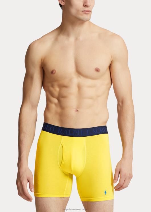 Ralph Lauren mehed 4d-flex jahutusbokserpüksid, 5-pakk PR0V363 punane/oranž/sidrun/kuninglik