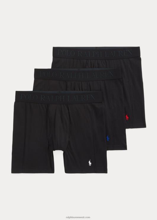 Ralph Lauren mehed 4d-flex max flex poksipüksid, 3-pakk PR0V609 must