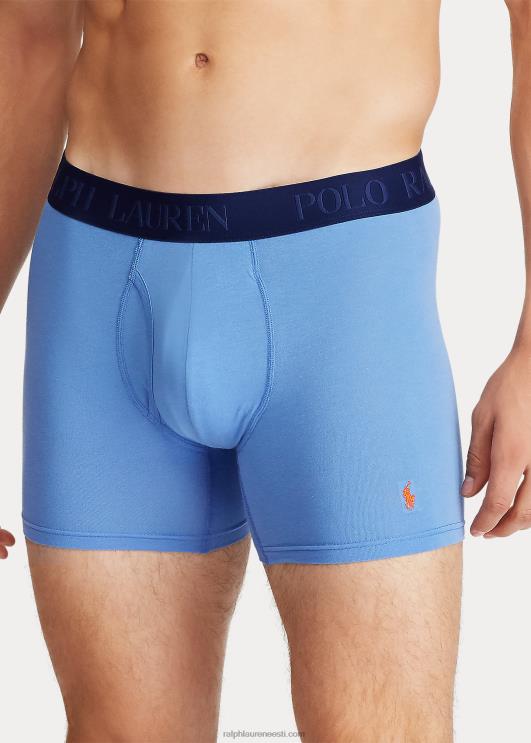 Ralph Lauren mehed 4d-flex poksipüksid, 3-pakk PR0V272 sinine lill