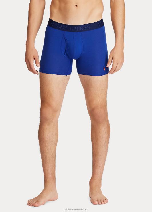 Ralph Lauren mehed 4d-flex poksipüksid, 3-pakk PR0V272 sinine lill