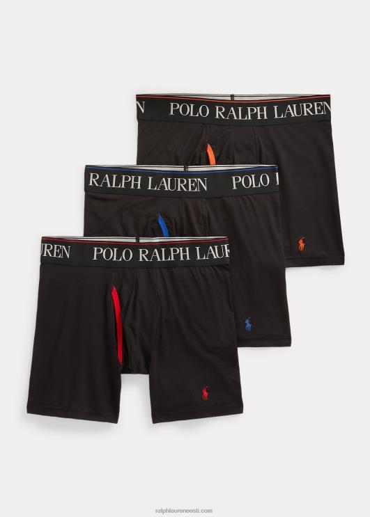 Ralph Lauren mehed 4d-flex poksipüksid, 3-pakk PR0V8576 must