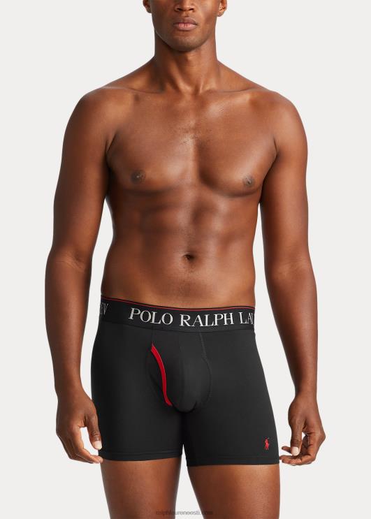Ralph Lauren mehed 4d-flex poksipüksid, 3-pakk PR0V8576 must