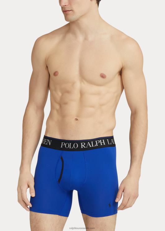 Ralph Lauren mehed 4d-flex poksipüksid, 3-pakk PR0V960 hall/sinine