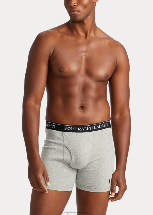 Ralph Lauren mehed Wicking boxer püksid 3-pakk PR0V8553 hall assortii
