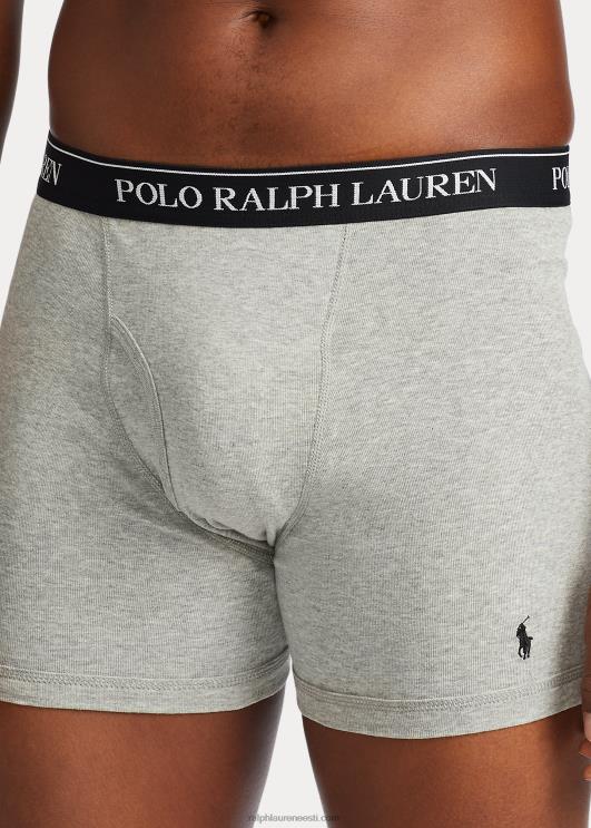 Ralph Lauren mehed Wicking boxer püksid 3-pakk PR0V8553 hall assortii