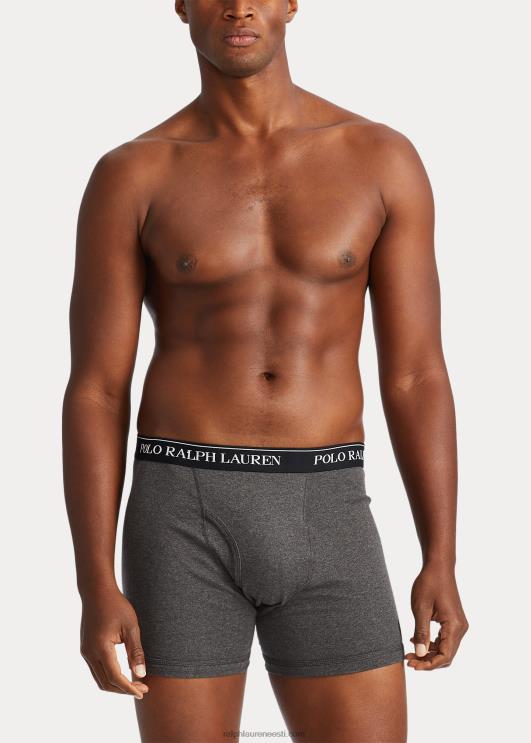 Ralph Lauren mehed Wicking boxer püksid 3-pakk PR0V8553 hall assortii