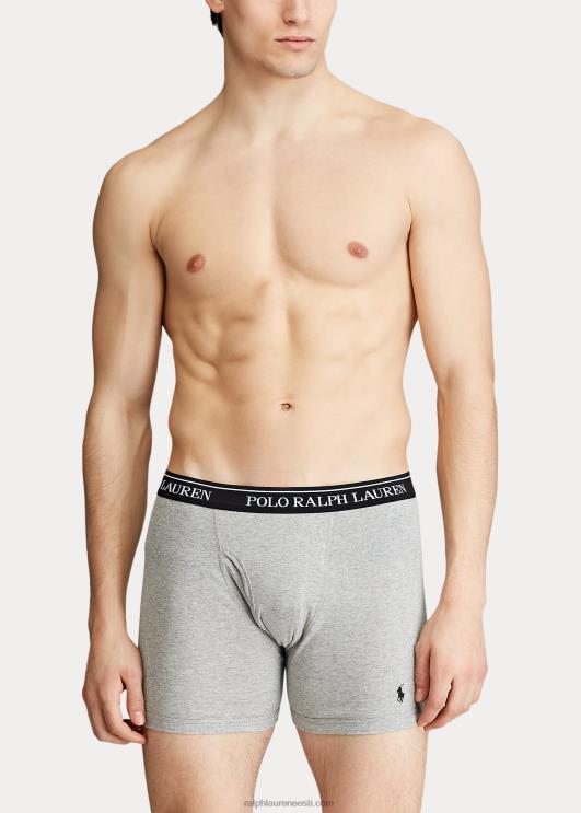 Ralph Lauren mehed Wicking boxer püksid 5-pakk PR0V269 hall/must