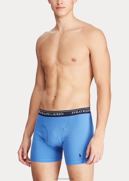 Ralph Lauren mehed Wicking boxer püksid 5-pakk PR0V270 sinine/hall/punane