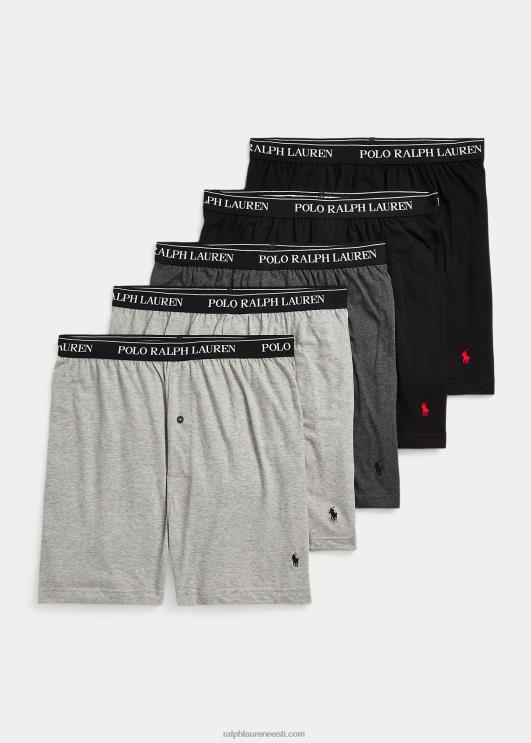 Ralph Lauren mehed Wicking koo bokser 5-pakk PR0V8551 hall assortii
