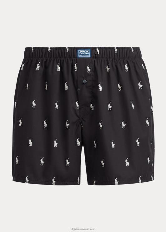 Ralph Lauren mehed allover poni poksija PR0V623 must