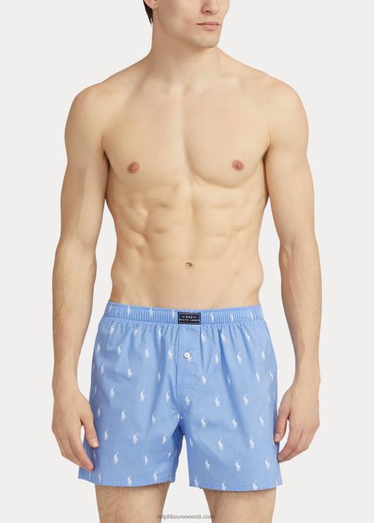 Ralph Lauren mehed allover poni poksija PR0V624 rannasinine