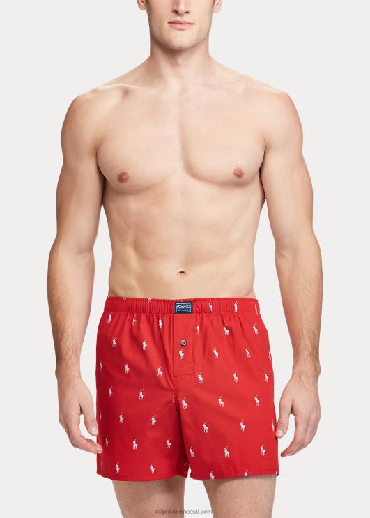 Ralph Lauren mehed allover poni poksija PR0V626 punane/eliitsinine