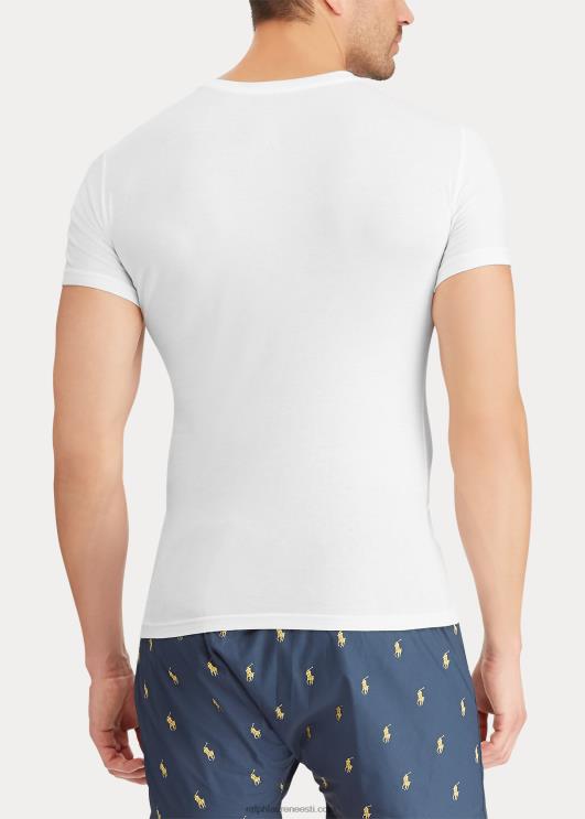 Ralph Lauren mehed õhuke puuvillane crewneck alussärk 3-pakk PR0V240 valge