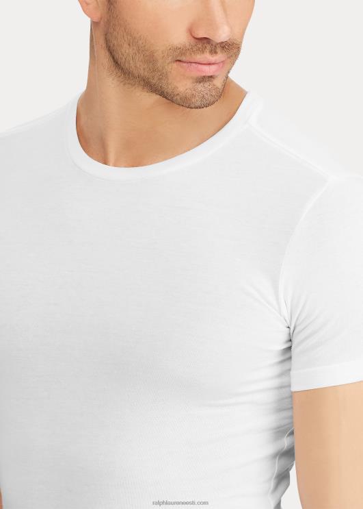 Ralph Lauren mehed õhuke puuvillane crewneck alussärk 3-pakk PR0V240 valge