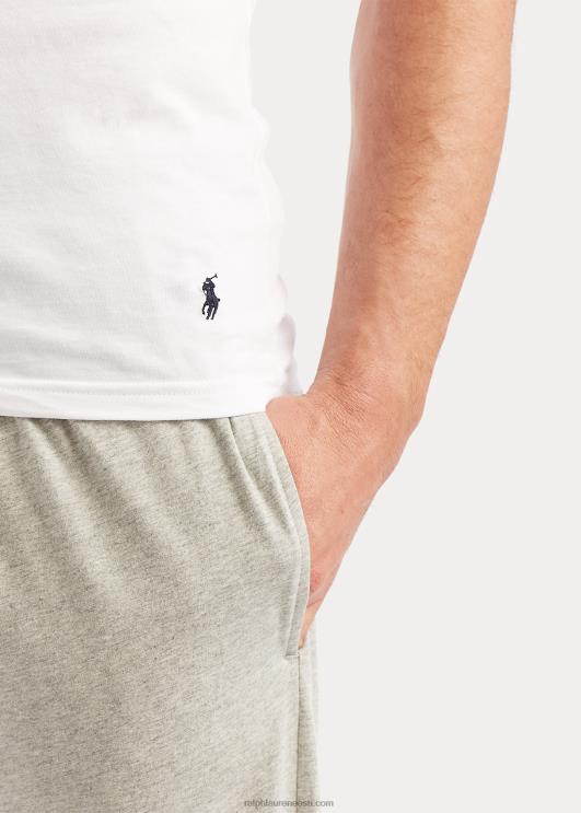 Ralph Lauren mehed õhuke puuvillane crewneck alussärk 5-pakk PR0V8547 valge