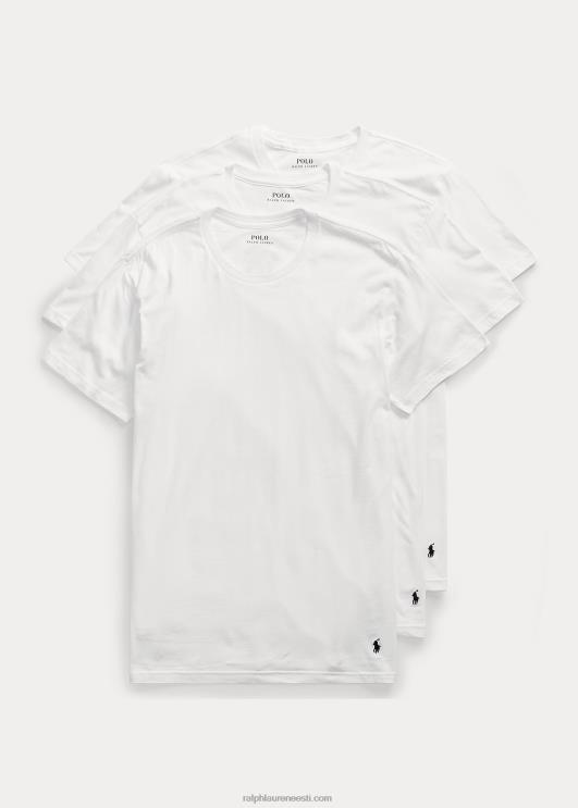 Ralph Lauren mehed klassikaline crewneck 3-pakk PR0V1615 valge/ristluslaev