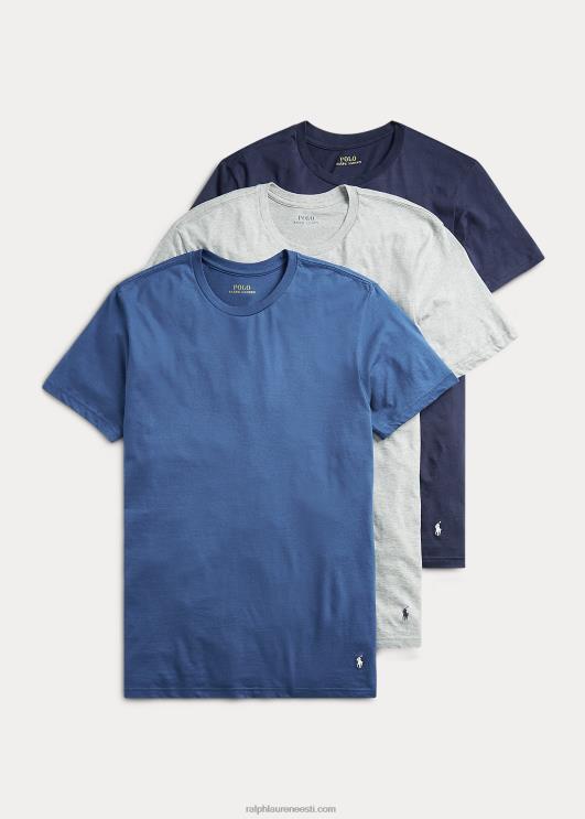 Ralph Lauren mehed klassikaline wicking crew alussärk 3-pakk PR0V223 sinine assortii