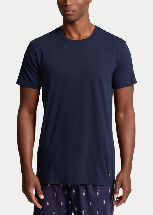 Ralph Lauren mehed klassikaline wicking crew alussärk 3-pakk PR0V263 merevägi/kuninglik pärand/punane