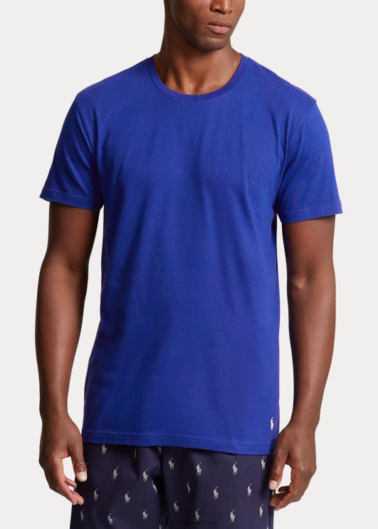 Ralph Lauren mehed klassikaline wicking crew alussärk 3-pakk PR0V263 merevägi/kuninglik pärand/punane