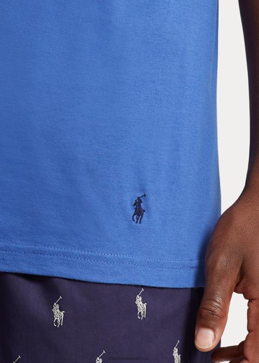 Ralph Lauren mehed klassikaline wicking crew alussärk 3-pakk PR0V264 pehme vesi/viinamarjaroheline