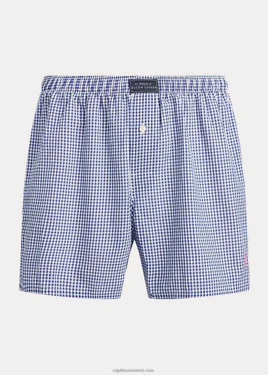Ralph Lauren mehed kootud puuvillane bokser PR0V196 sinine hõlmik