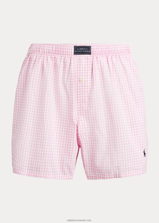 Ralph Lauren mehed kootud puuvillane bokser PR0V197 roosa hõlmik