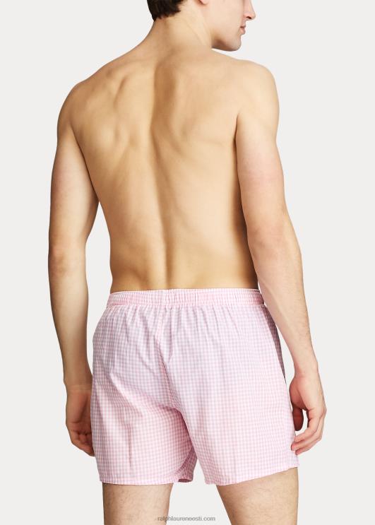 Ralph Lauren mehed kootud puuvillane bokser PR0V197 roosa hõlmik