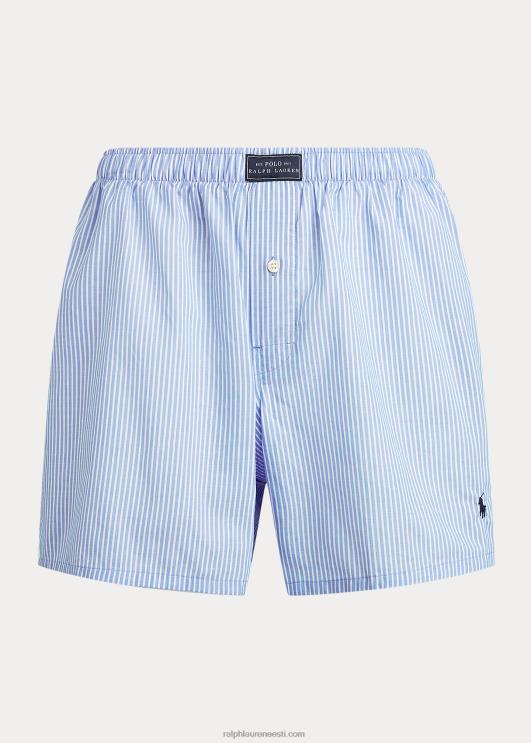 Ralph Lauren mehed kootud puuvillane bokser PR0V198 mereväe triip