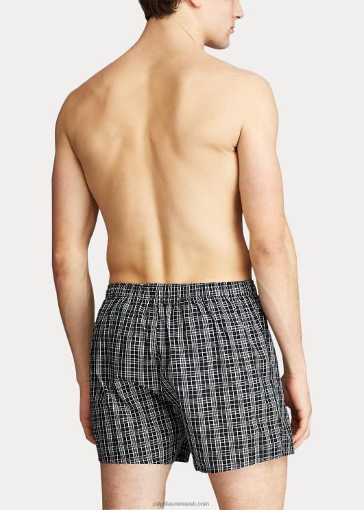 Ralph Lauren mehed kootud puuvillane bokser PR0V201 sepipleed