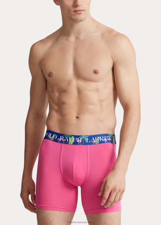 Ralph Lauren mehed mikrokiust bokseri püksikud PR0V261 kõrberoosa/kuninglik
