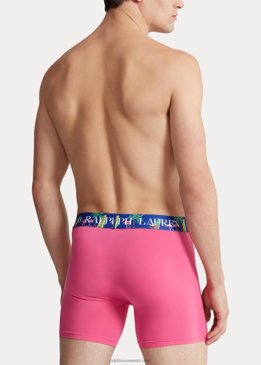 Ralph Lauren mehed mikrokiust bokseri püksikud PR0V261 kõrberoosa/kuninglik