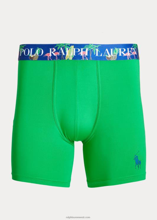 Ralph Lauren mehed mikrokiust bokseri püksikud PR0V262 golfiroheline / graafika kuninglik