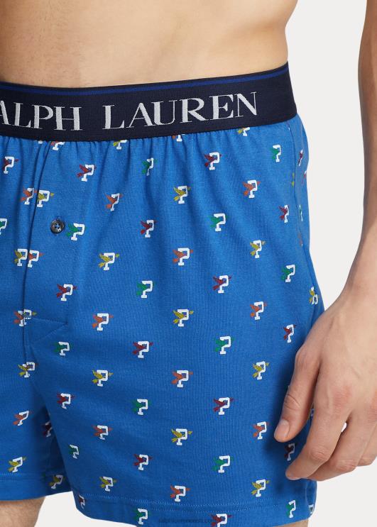 Ralph Lauren mehed p-tiib puuvillane-modaalne kootud bokser PR0V796 lohesinine p-tiivatrükk