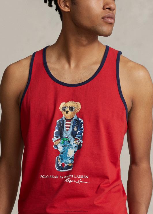 Ralph Lauren mehed polo karu jersey tank PR0V286 Rl 2000 punane